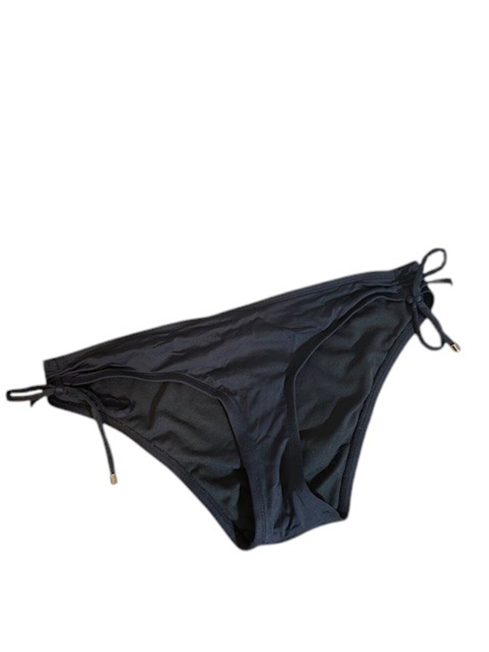 Mossimo Target Dark Gray Tie Sides Bathing Suit Bikini Bottom Women Sz L